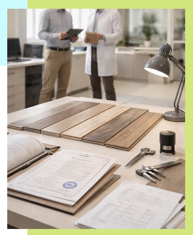 Сертификация ламината в Магадане от 18401 р. под ключ | Алешин-Мгд