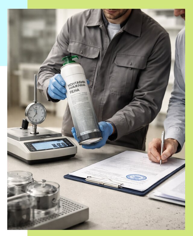 Сертификация монтажной пены в Магадане от 15335 р. | Алешин-Мгд