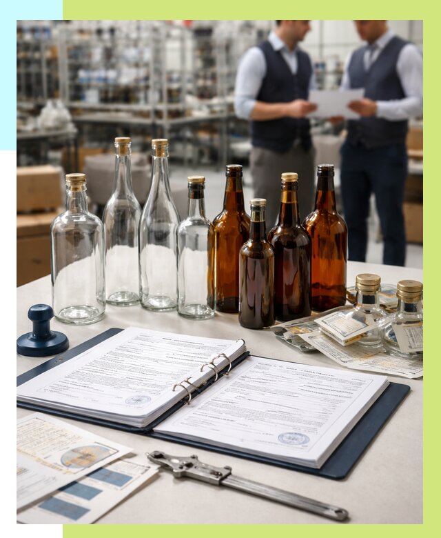Сертификация стеклянных бутылок в Магадане от 25558 р. | Алешин-Мгд