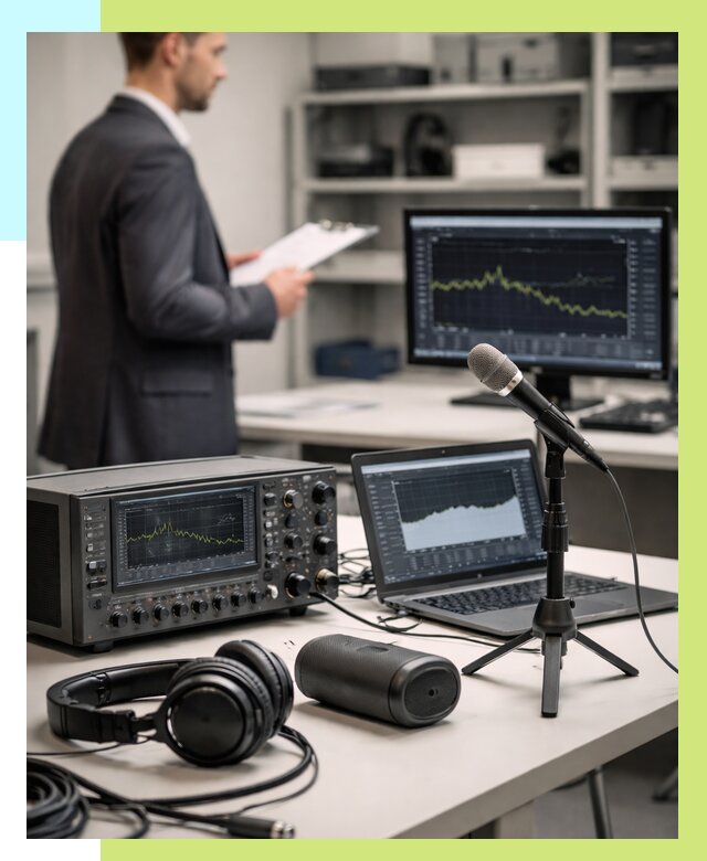 Сертификация аудиотехники в Магадане от 15335 р., Алешин-Мгд