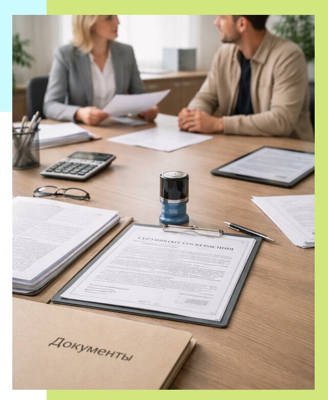 Сертификат соответствия на продукцию в Магадане от 15335 р.|Алешин-Мгд