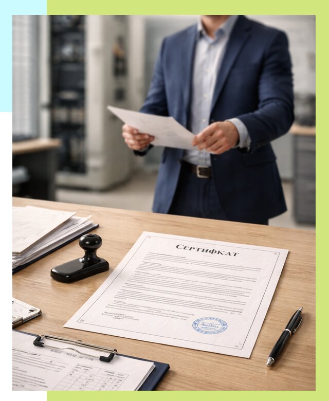 Сертификат на оборудование в Магадане от 15335 р. | Алешин-Мгд