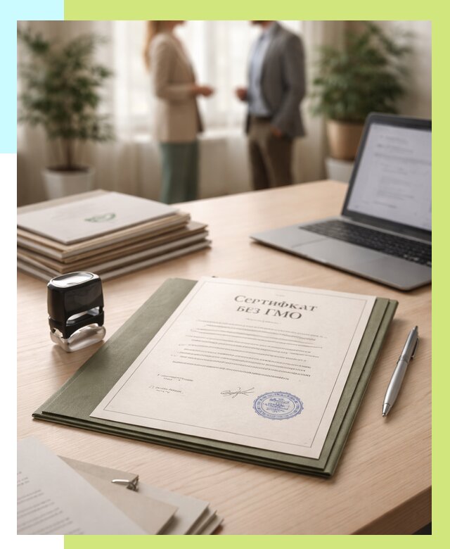 Сертификат без ГМО в Магадане от 7667 р. оформить срочно Алешин-Мгд